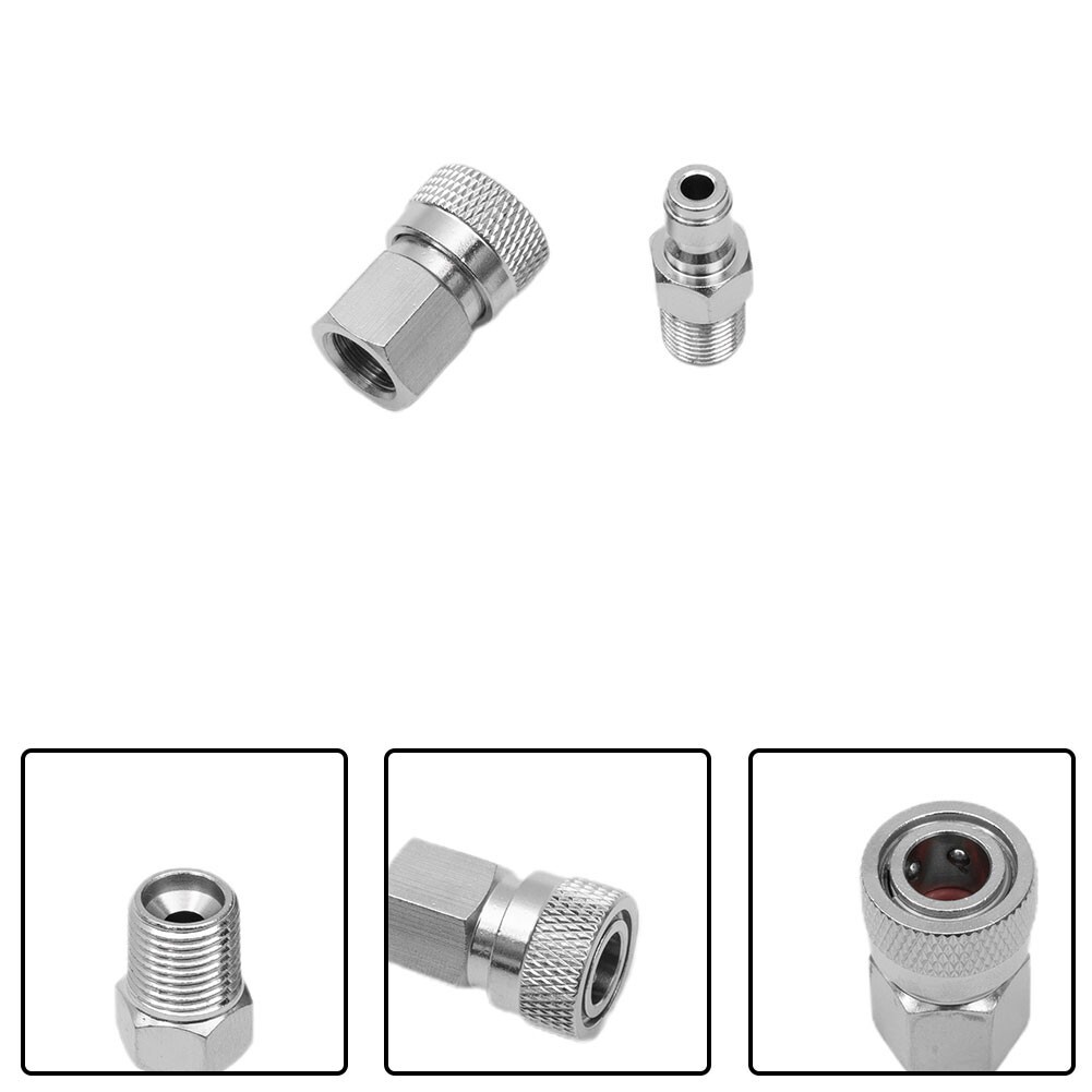 2X PCP 8mm Quick-Release Disconnect Coupler 1/8-NPT Fitting Male&Female