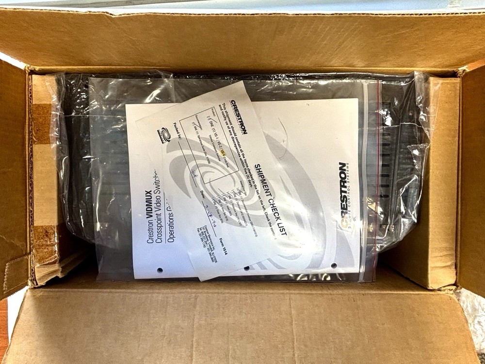 Crestron Crosspoint Video Switcher/VIDMUX System
