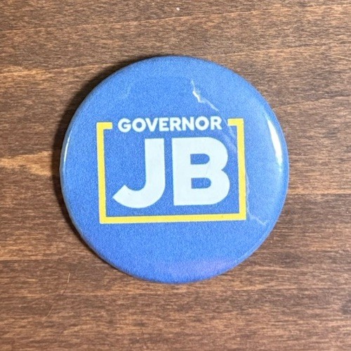 JB Pritzker For Governor Button. 2.25inches