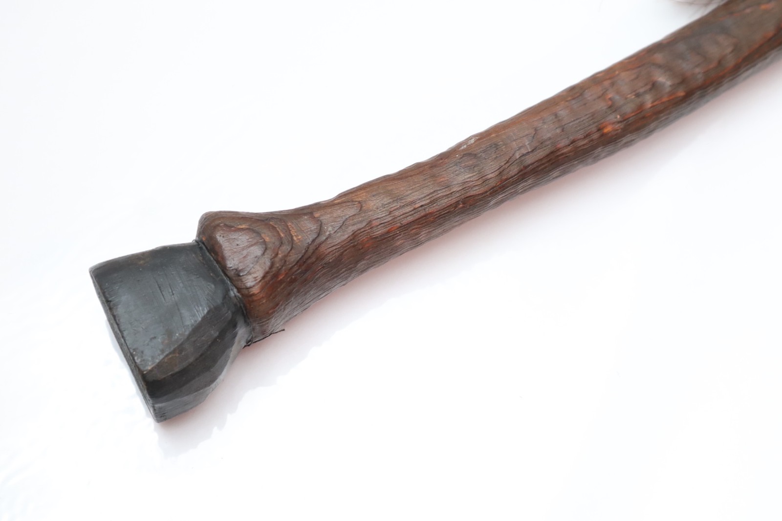 Vintage Native American Sioux Horse Dance Stick Carved Wood Indian Folk Art.