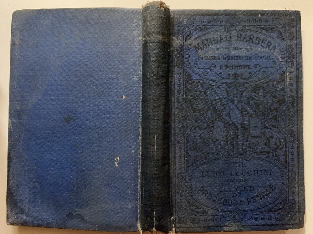 MANUALS BARBERA ELEMENTS CRIMINAL PROCEDURE LUCCHINI 1908 THIRD EDITION