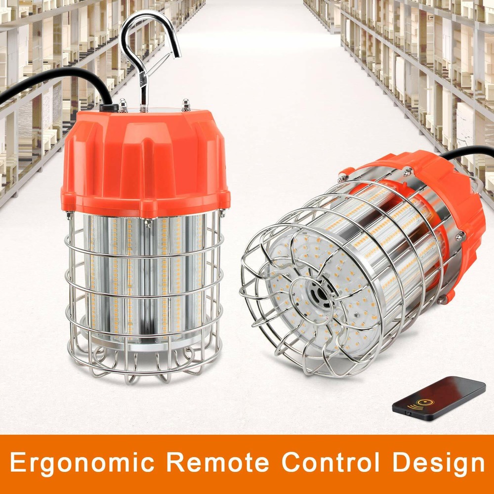 100W High Bay LED Work Light 14500Lm Remote Control Construction Portable Light