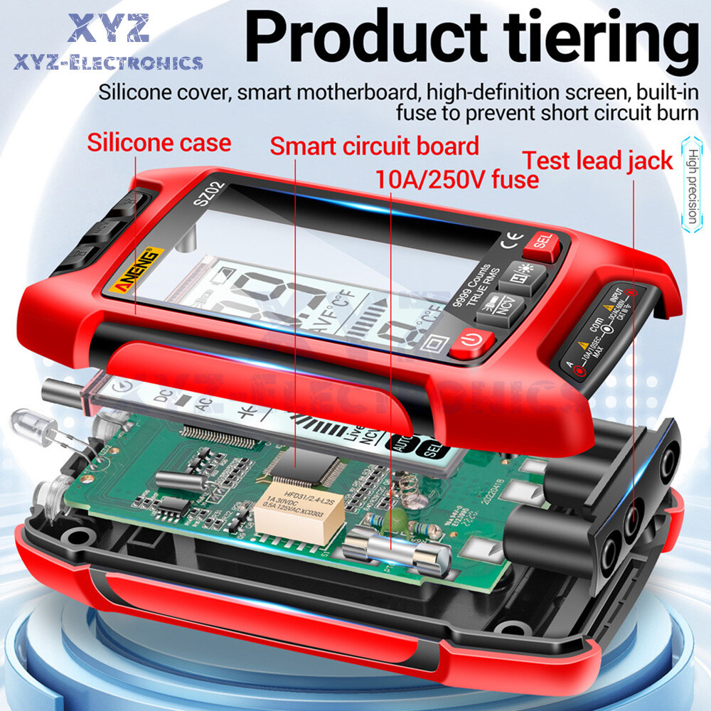 SZ01 SZ02 Digital Multimeter Voltmeter Resistance Capacitance Transistor Tester