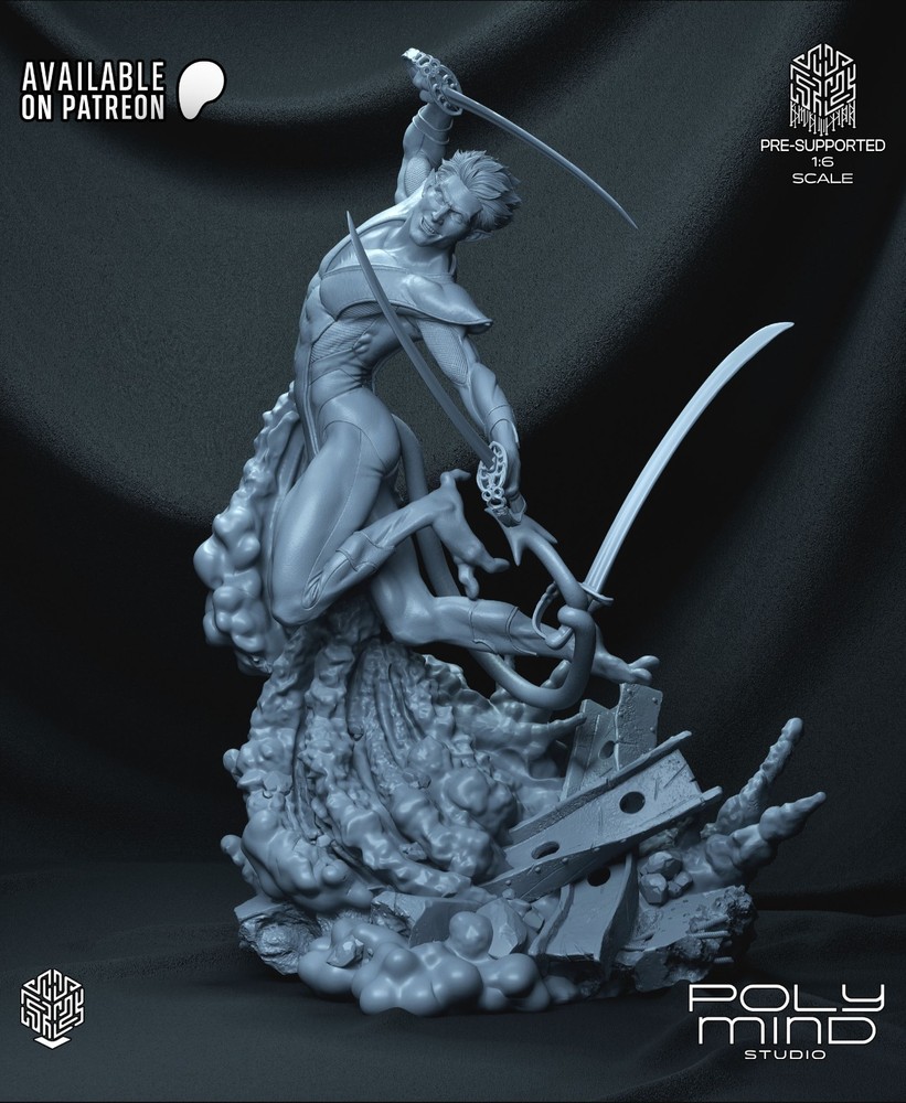 Nightcrawler Statue 3D Printed Kit Unpainted/Unassembled