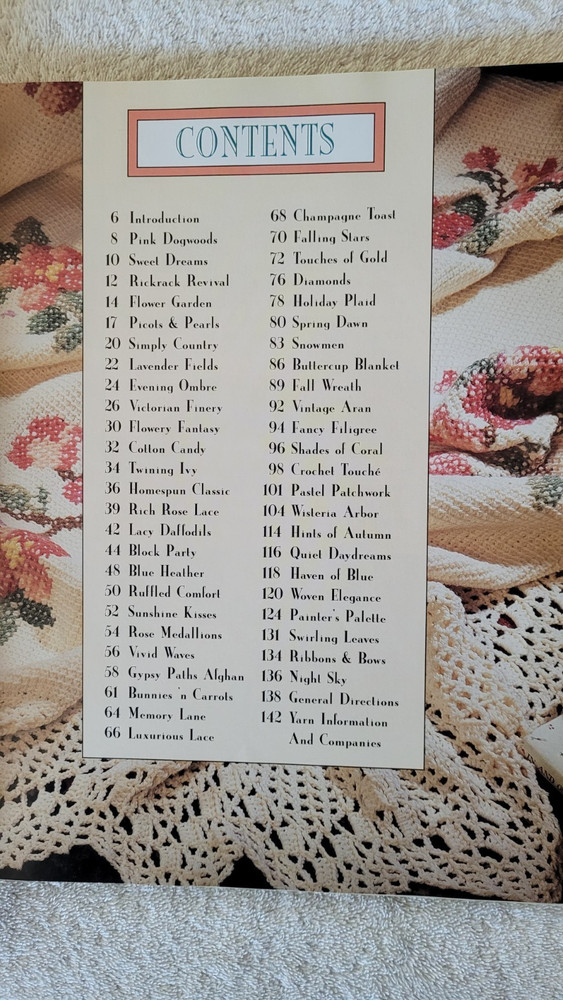 Preowned Vanessa-Ann's Cozy Crocheted Afghans Hardback Book with 48 patterns