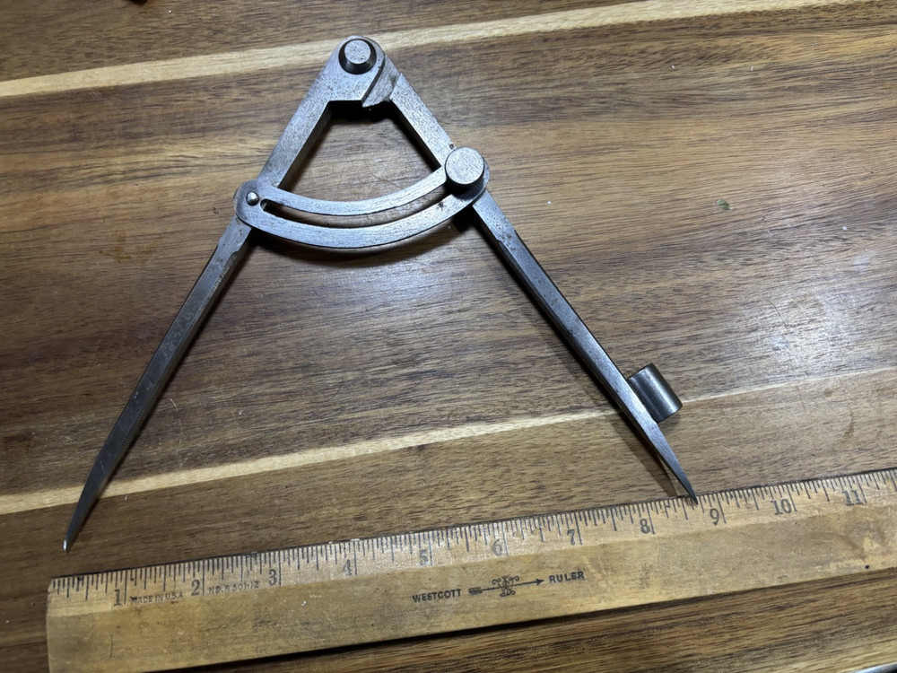NICE  Metal Wing Divider Compass Measuring Device  Unbranded DRAWING TOOL