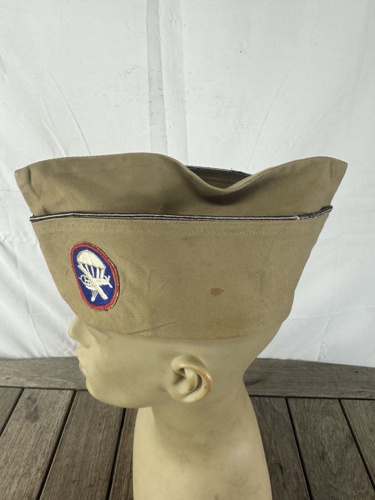 WW2 Glider Troops Khaki Garrison Cap/ Overseas Cap