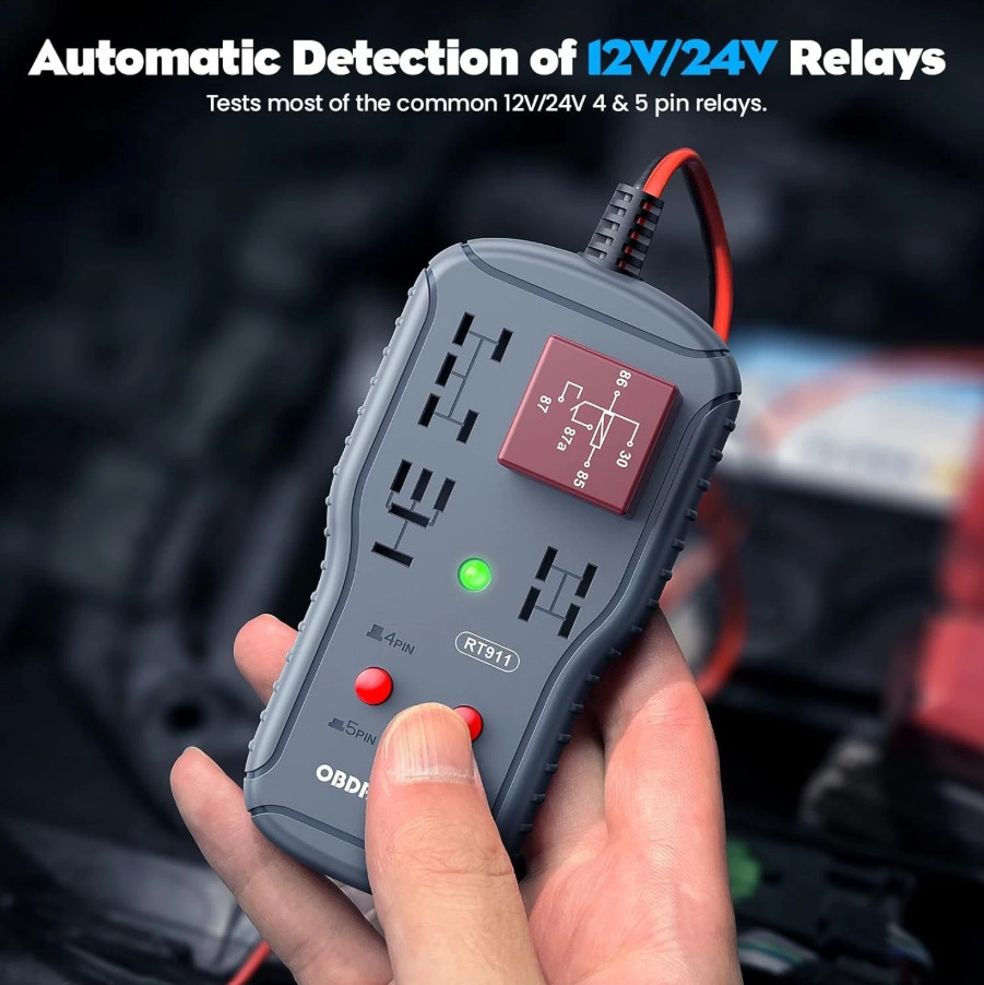 New Automotive Electronic Relay Car Relay Tester Universal 12/24V LED Indicator