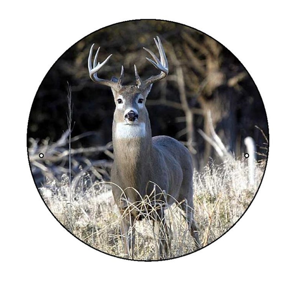DEER WALKING STICK MEDALLION