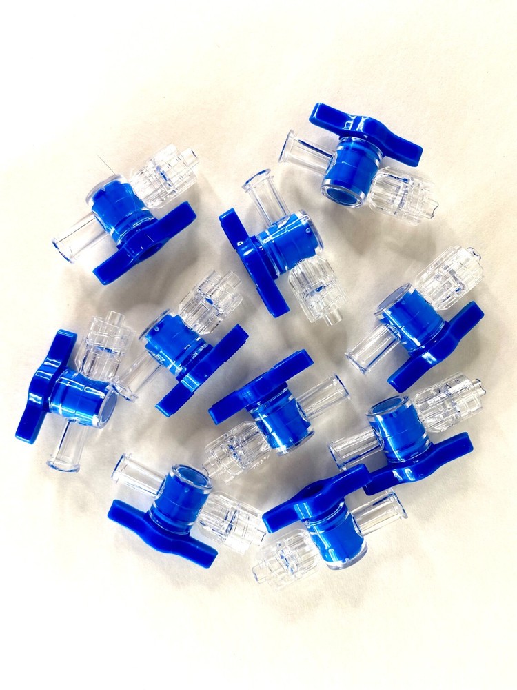 10 PCs 2-Way Stopcock Luer Lock Connection Adapter
