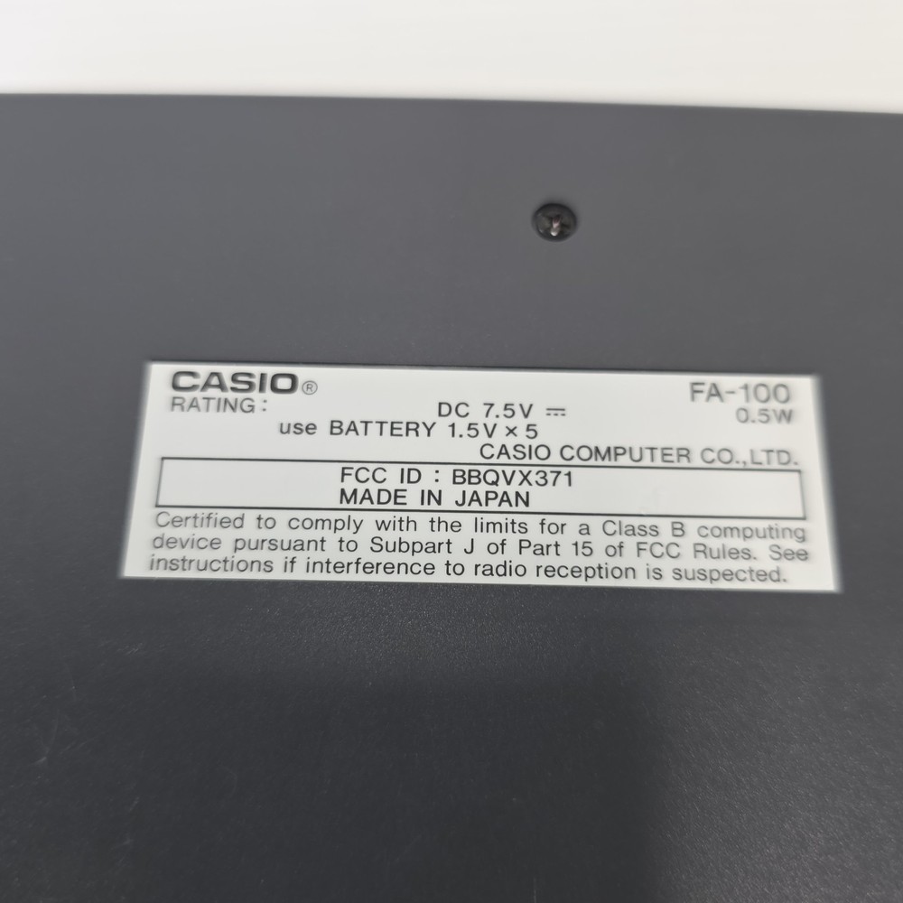 Casio FA‑100 Interface Unit Vintage Calculator RS‑232 Untested Japan