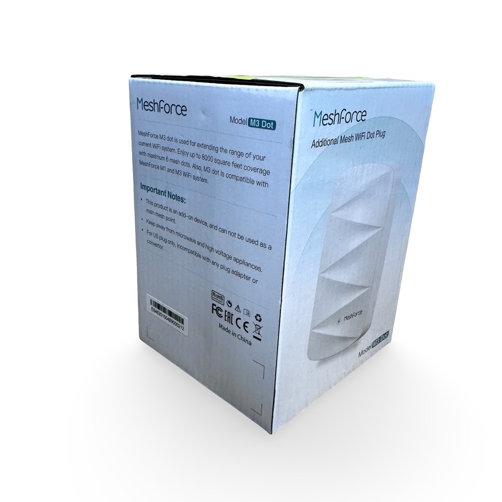 MeshForce M3 Dot Wall Plug WiFi Extender, Works with MeshForce M1 and M3