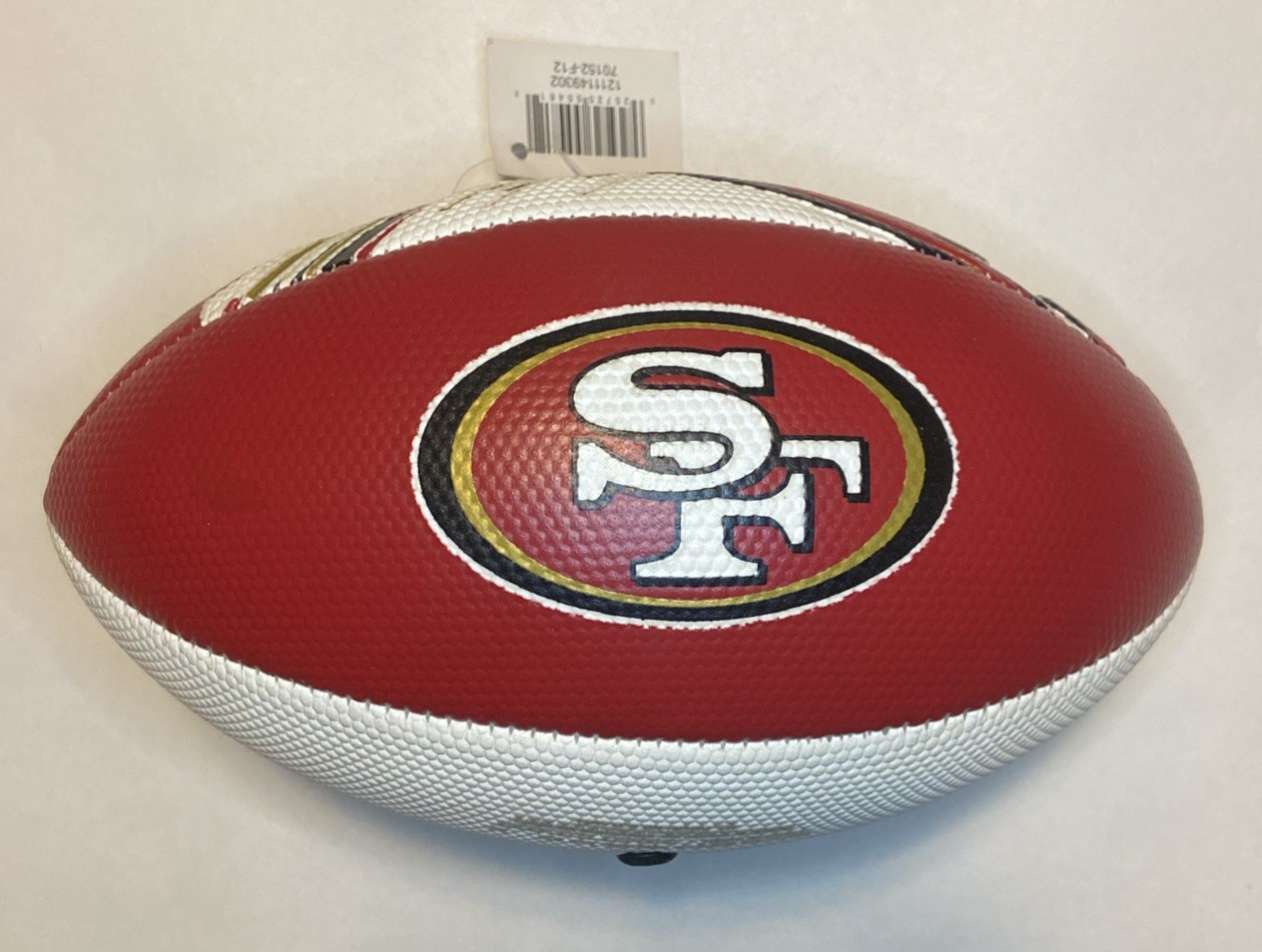 Franklin Sports NFL San Francisco 49ers 8.5" Rubber Football - Kids Mini Ball