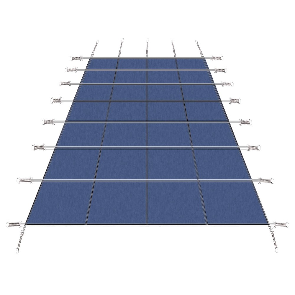 3 SIZES Mesh Durable Safety Pool Covers for In Ground Pools W/Installation Tools