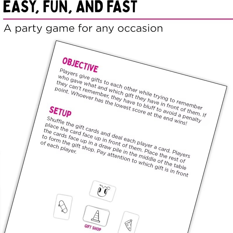 That'S Not a Hat - Fun Bluffing & Memory Party Game for All Ages Components