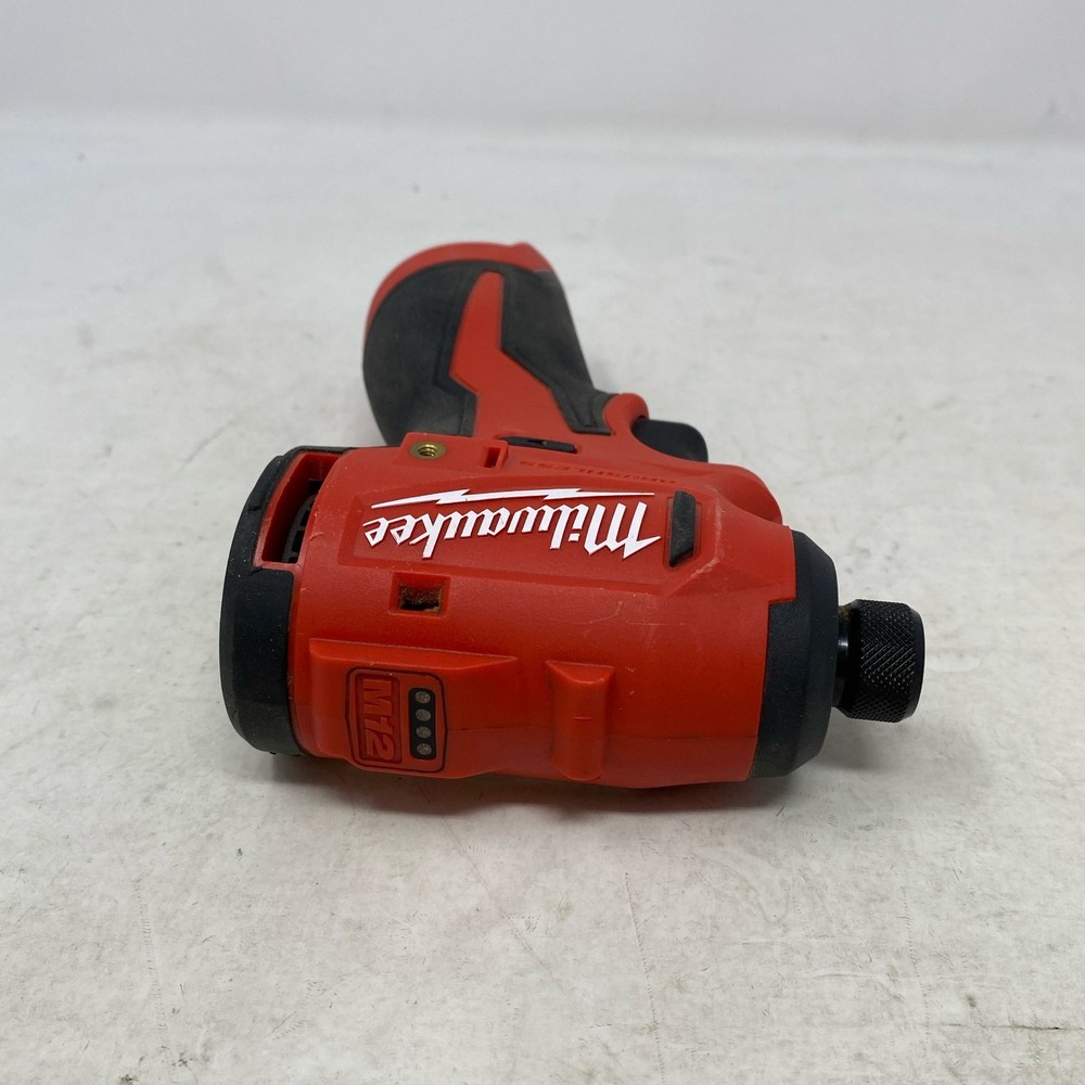 Milwaukee M12 Subcompact Brushless 1/4" Hex Impact Driver, Red/Black