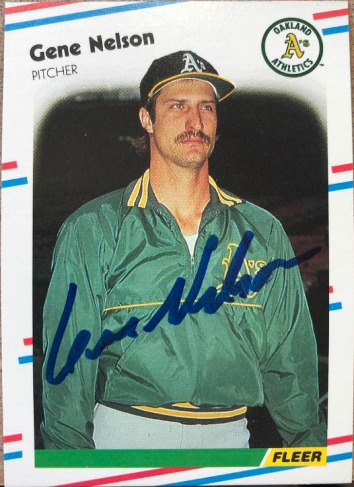 Gene Nelson Autographed 1988 Fleer #288