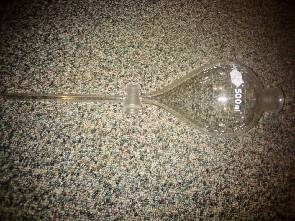Kimax 500 ml Glass Funnel Separatory
