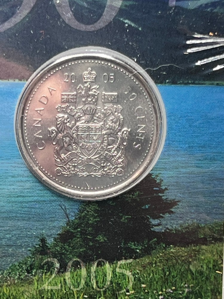 2005 Canada Official First Day 50 Cent Coin