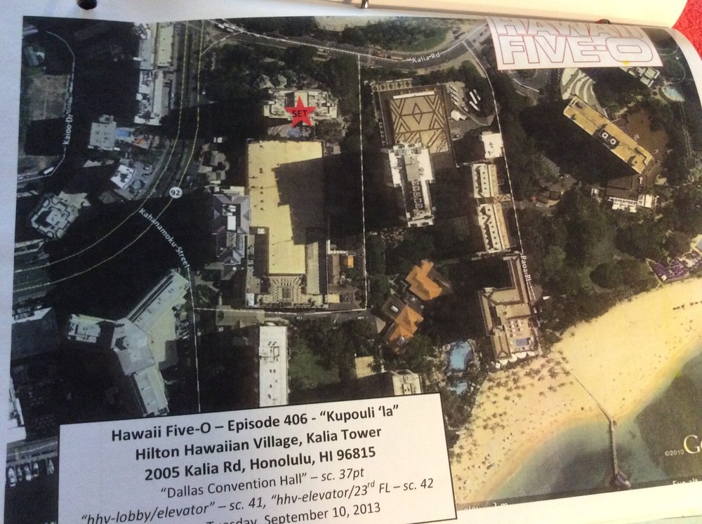 HAWAII FIVE-O ORIGINAL SCRIPT 406 SCHEDULE 2013 KUPOULI 'LA DANIEL DAE KIM