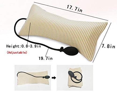 Inflatable Pillow Cushions Height Adjustable Neck Cervical Head Support Soft ...