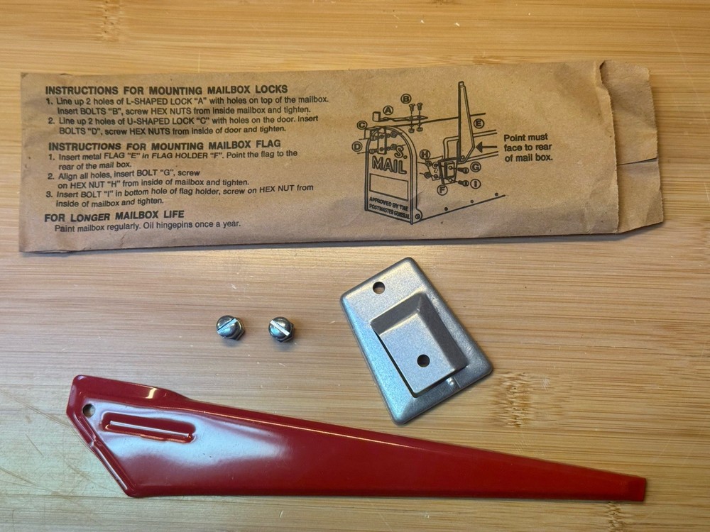 mail box flag - red 9" - replacement