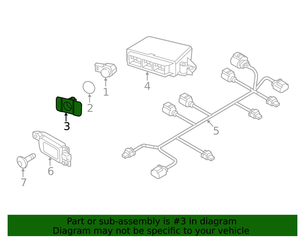 Genuine Volkswagen Bracket 5C5-919-491-E