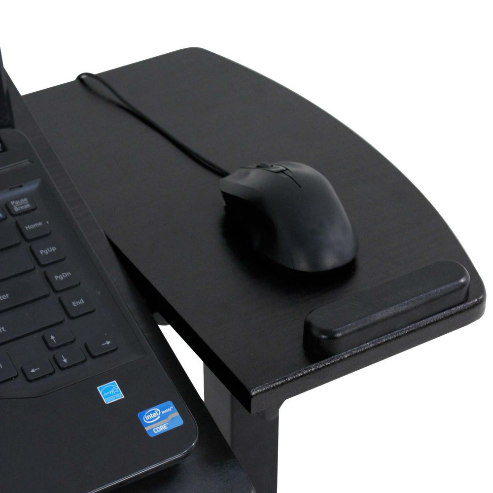 Ergonomic Laptop Notebook Rolling Table Desk Stand Over Bed Convenient Stable