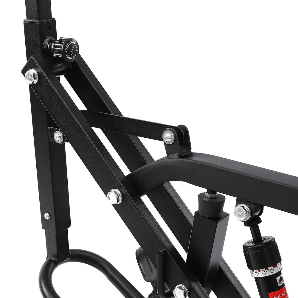 264lbs Adjustable Squat Machine Trainer Rowing Machine For Ab Workout Glutes