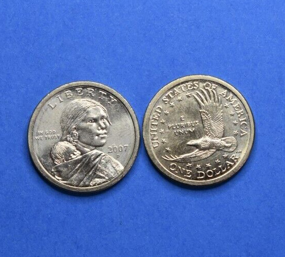 2007 D Sacagawea Native American Golden Dollar