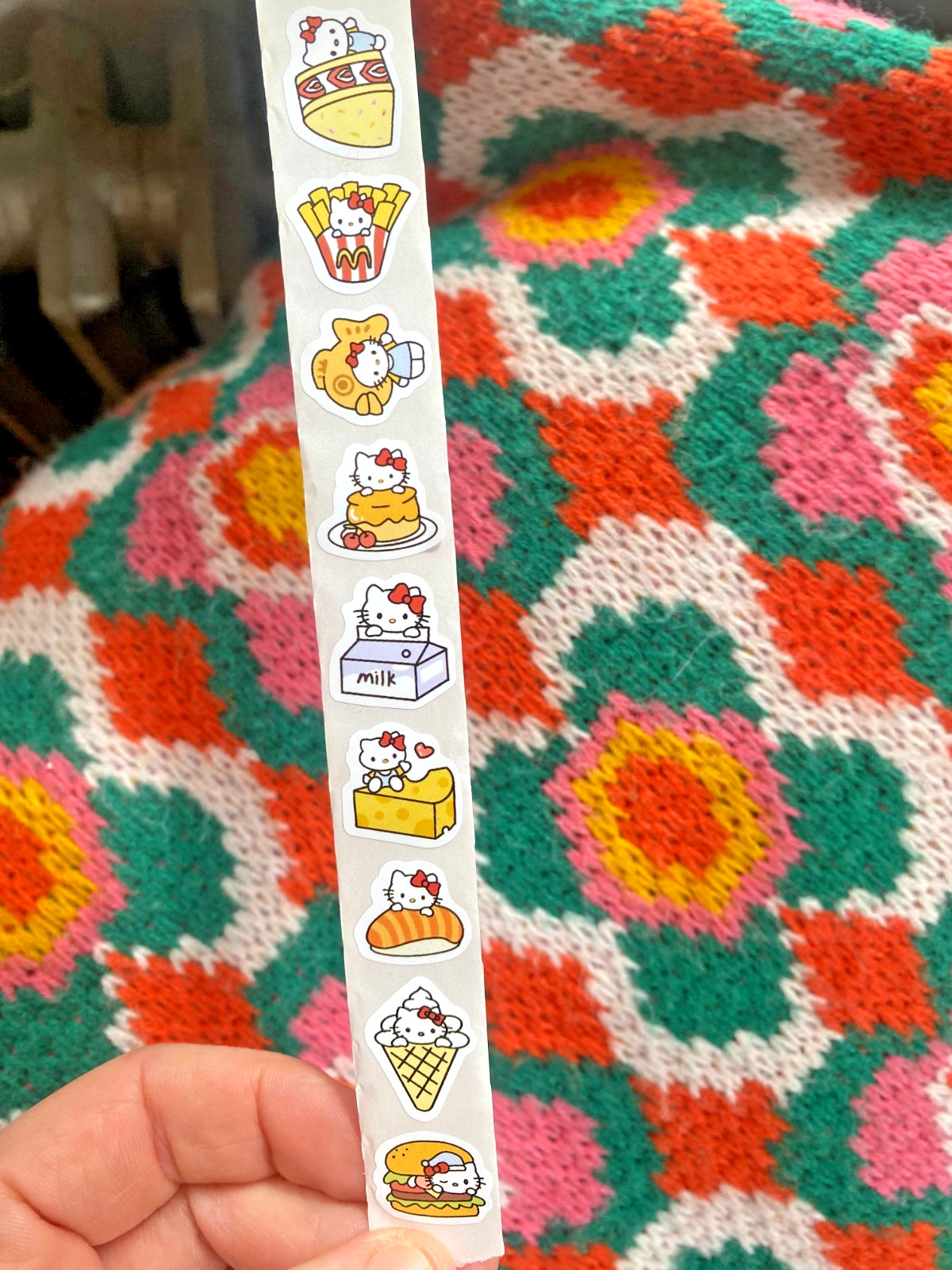 Hello Kitty and Friends Stickers Off The Roll: Hello Kitty, Kuromi+ You Choose!