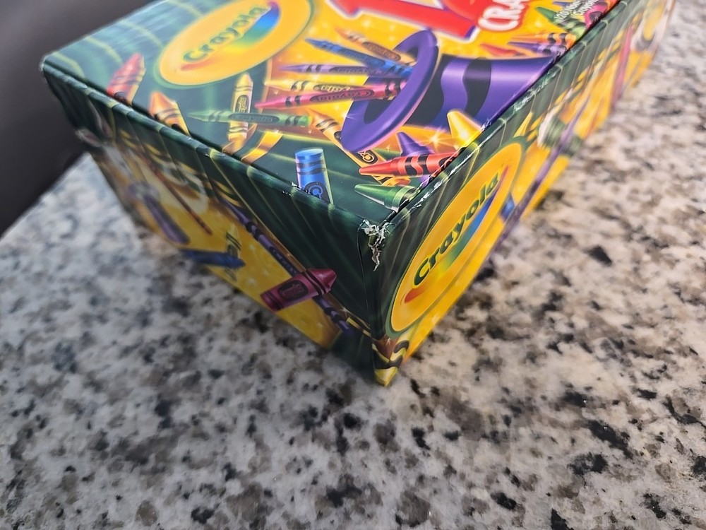 (2) NEW 2006 Crayola Crayons 48 Count Box Binney & Smith Red Sharpener And Box