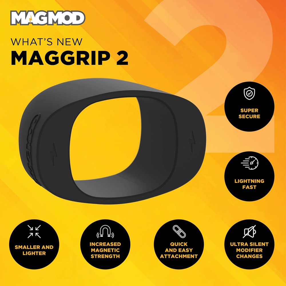 MagGrip 2 by MagMod, Magnetic Light Diffuser Attachment, Universal black