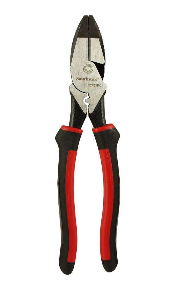Southwire Tools & Equipment SCP9TPC High-Leverage Side Cutting Pliers with Fish