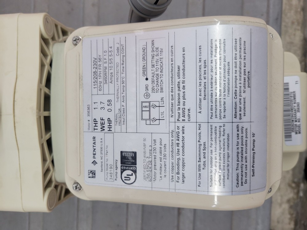 SuperFlo High Performance Pumps 1HP EC-348190
