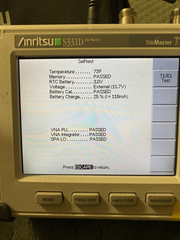 Anritsu S331D Site Master Option 3/29/50