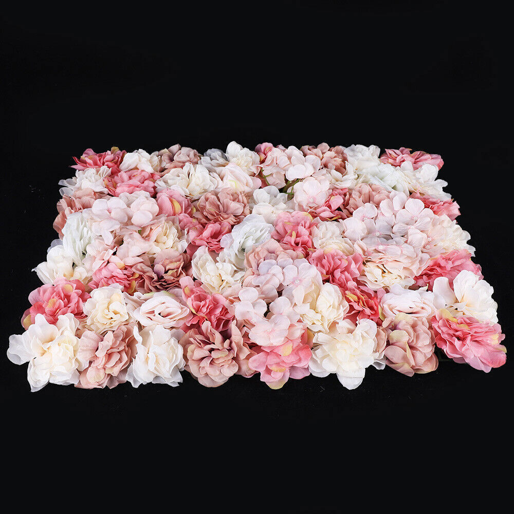 6 Pcs Artificial Velvet Hydrangea Flower Wall Panels for Events & Decor