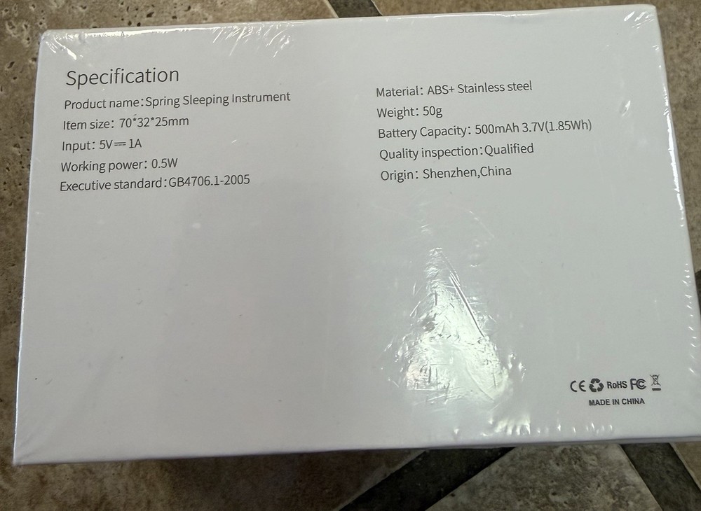 Spring Sleeping Instrument Handheld Microcurrent Green New Sealed Box
