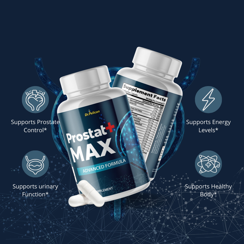 Prostat+ Max- Prostate Support- 4 Bottles- 240 Capsules