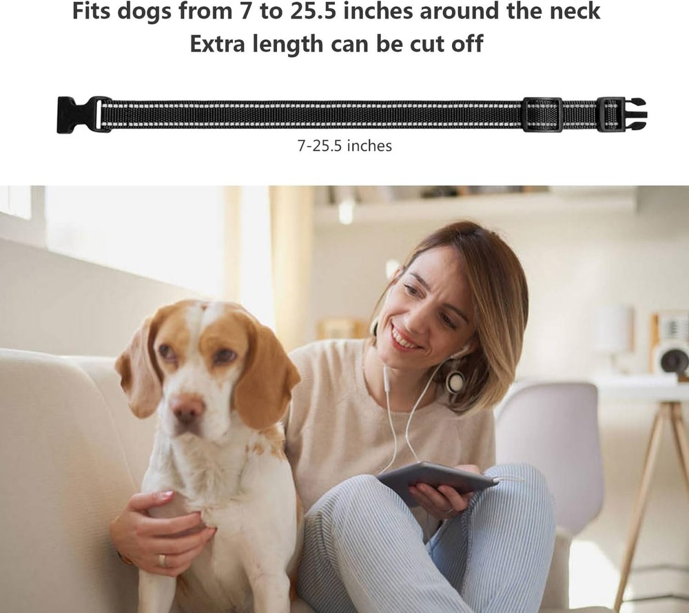 2 Pack Replacement Shock Collar Straps for Training & Bark Collars