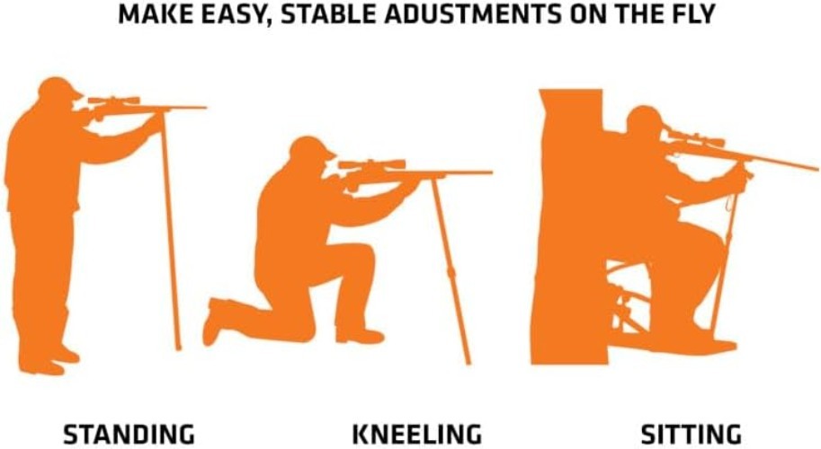 Hunting Trigger Stick Gen3 Shooting Stick, Adjustable Height, Quick-Detach Yo...