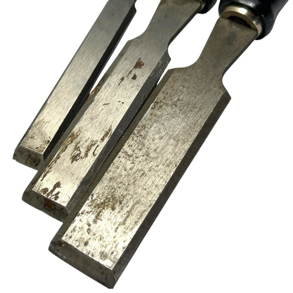 3 Pc Stanley 16-089 Chisel Set, Made in USA
