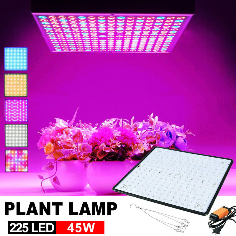 3 Pack 8500W LED Grow Light Panel Full Spectrum Lamp