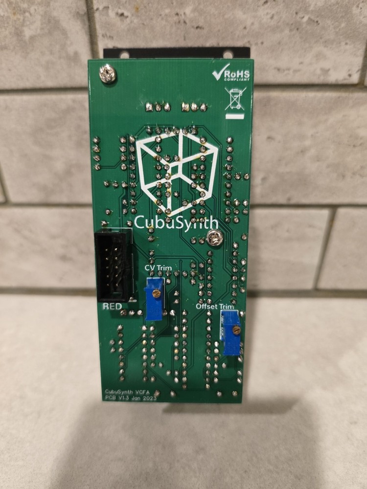 Cubusynth VCFA Eurorack Module with Power Supply