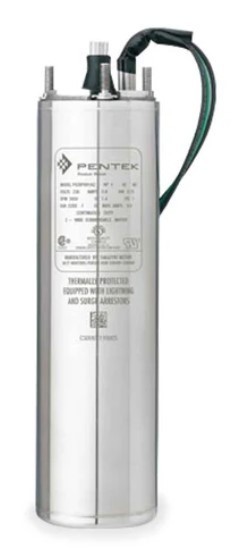 PENTEK P43B0015A2 Submersible Stainless Well Pump Motor 1.5Hp, 230V, 3-Wire,  4"