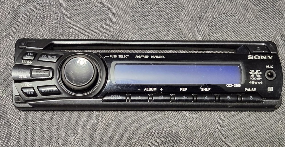 SONY CDX-GT09 STEREO CD FACEPLATE REPLACEMENT ONLY / USED