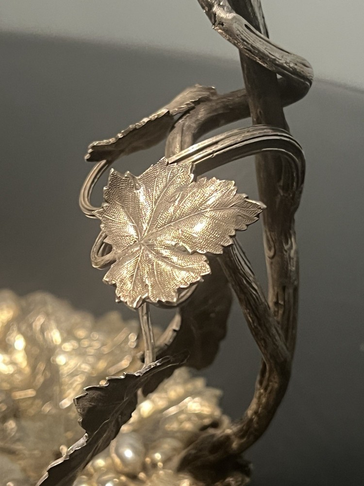 Antique Grape Stand. Elkinton. Silver Plated