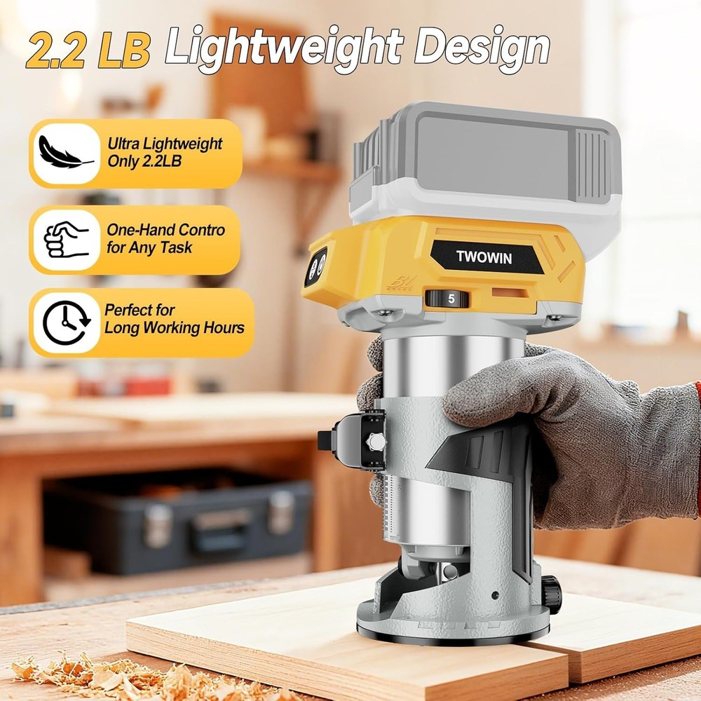 DEWALT 20V MAX Brushless Cordless Compact Router (Tool Only)