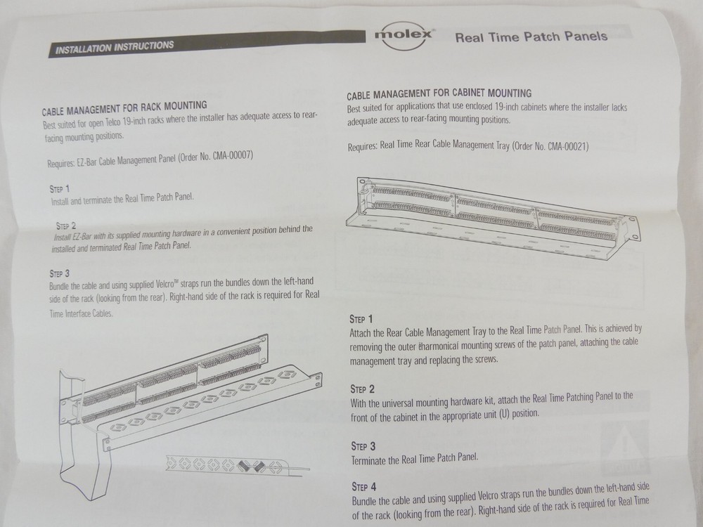 Molex Cat5e 24 Port Real Time Patch Panel PID-00103