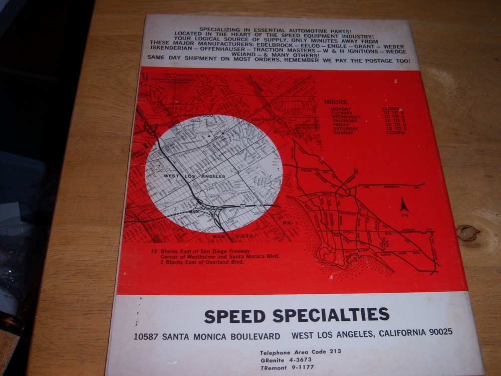 Speed Specialties Catalog - 1967